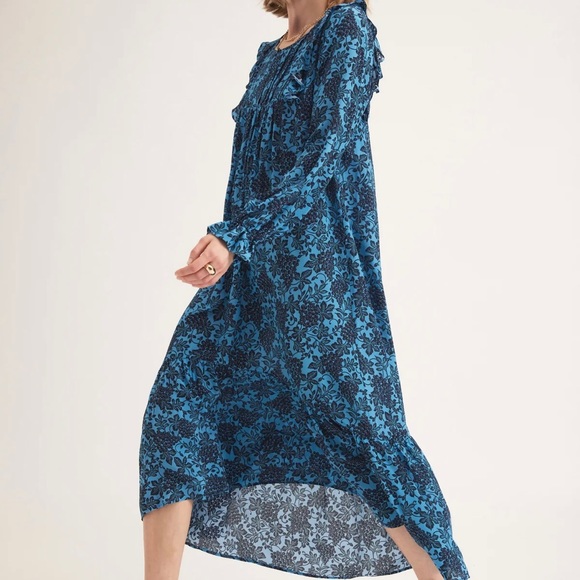 Line Markvardsen Evelyn Midi Dress Blue - Picture 10 of 13